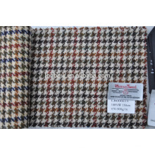 custom woven 100% wool tweed fabric for making bags